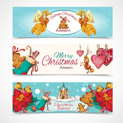 Christmas banners set