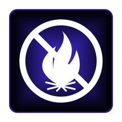 Fire forbidden icon