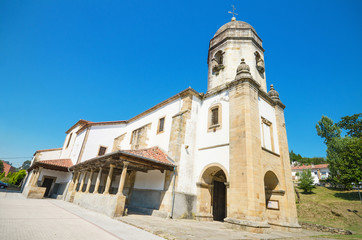 Fototapeta na wymiar ancient church in Lastres, Asturias, Spain.