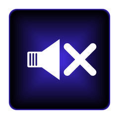 Obraz premium No sound icon