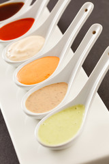 assorted of sauce