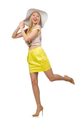 Young woman in fashion concept