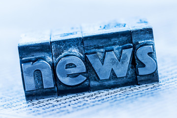 News in Bleibuchstaben