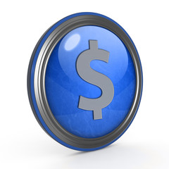 money circular icon on white background