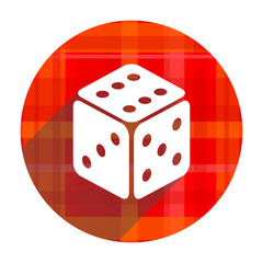 game red flat icon isolated