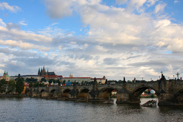 Charles bridge in Czech capitol Prague