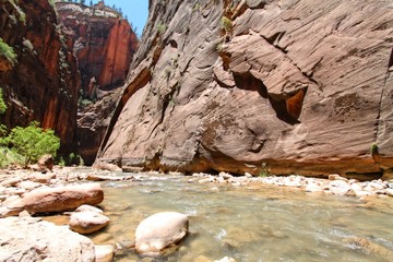 Hiking at Zion national park
