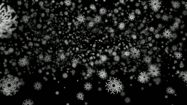 Falling snowflakes animation