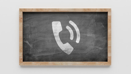 Fototapeta premium Blackboard Contact Icon