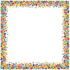 Fototapeta na wymiar Confetti frame