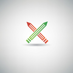 Pencil symbol,clean vector