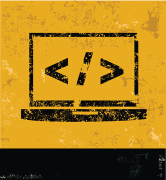Coding symbol,clean vector