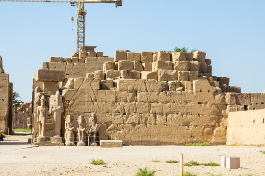 Mauern Amon Tempel