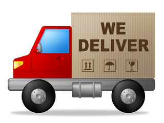 We Deliver Shows Postage Moving And Vehicle