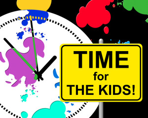 Time For Kids Indicates Right Now And Child
