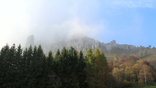 clouds on Resinelli planes, Alps - Italy