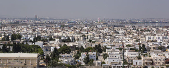 Panorama de la capitale Tunis-Tunisie 18/07/2014