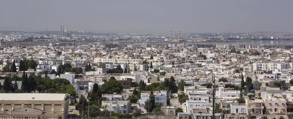 Photo sur Aluminium Tunisie Panorama de la capitale Tunis-Tunisie 18/07/2014