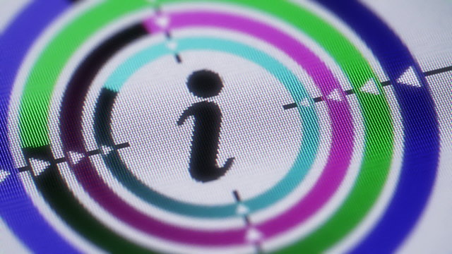 Internet icon on the screen. Looping.