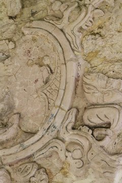 Palenque archeological site, detailed architecture