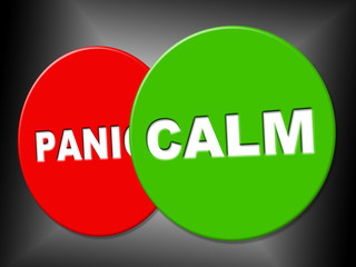 Calm Sign Means Relaxed Relax And Peace