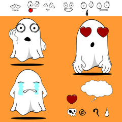 ghost funny cartoon set3
