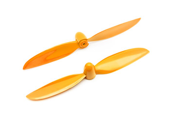 Pair of Orange Propellers for Radio Controlled Model Aircraft