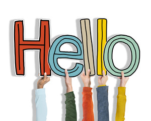 Hands Holding Word Hello Concept © Rawpixel.com