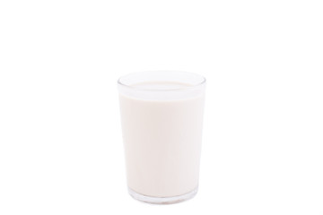 glass of milk isolated on white with clipping path included