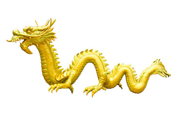 Golden Dragon statue