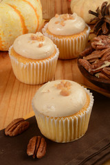 Pecan pie cupcakes