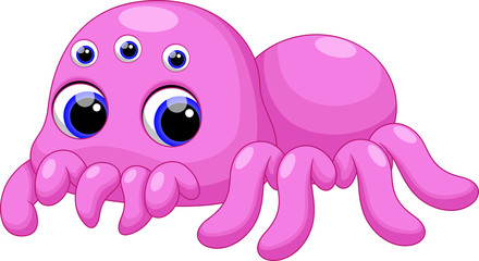 Cute baby Tarantula cartoon