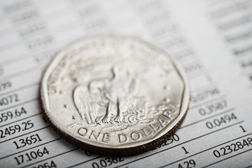 american coin the financial report (shallow DOF)