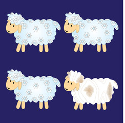 four sheep
