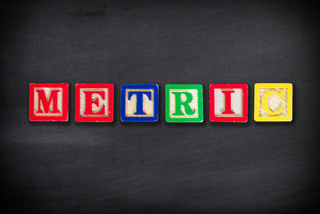 Obraz premium Metric concept