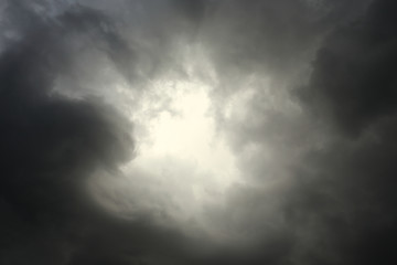 lighting in the sky thunderstorm clouds