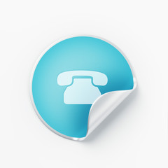 Fototapeta premium Label Contact Icon