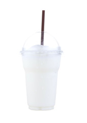 ice milk smoothies isolated