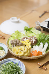 自宅の鍋料理