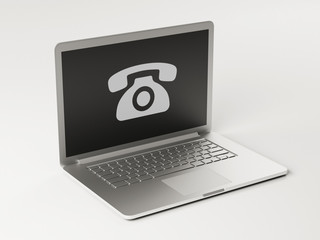 Laptop Contact Icon