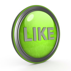 like circular icon on white background