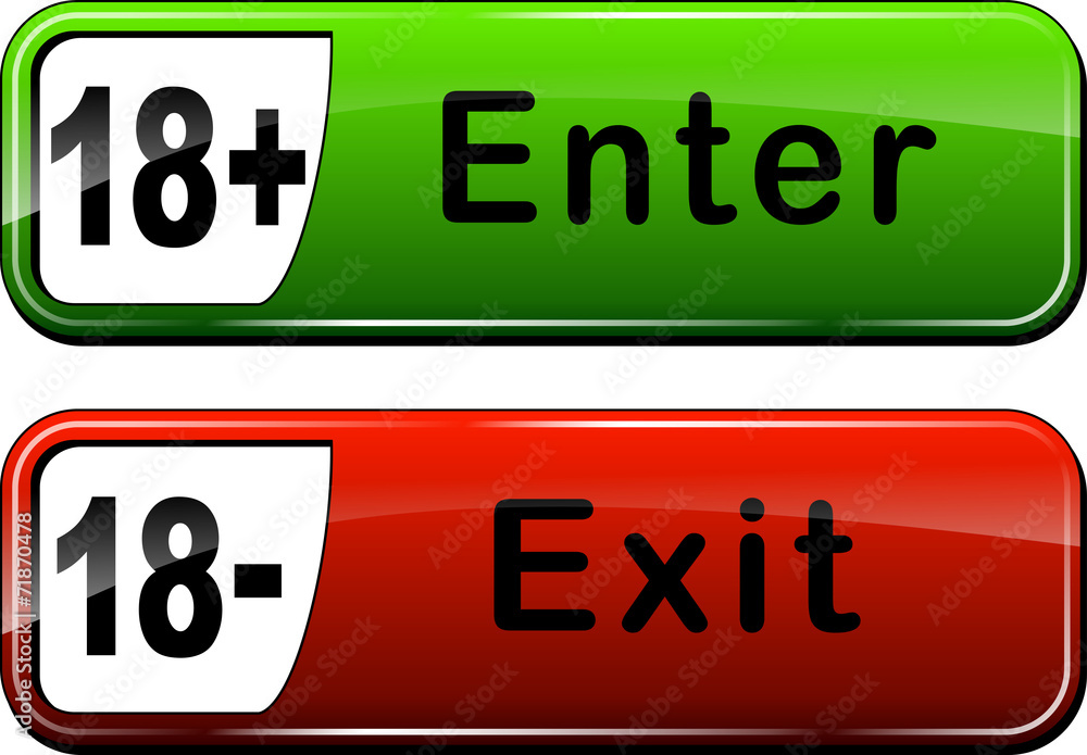 Poster enter and exit web buttons