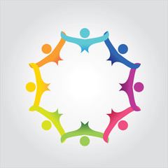 people in social community celebrating success,togetherness