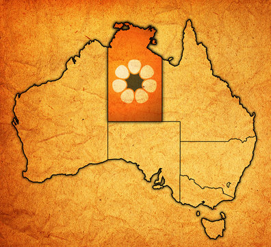 Northern Territory On Map Of Australia