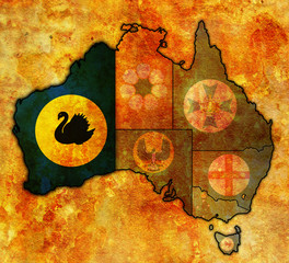 western australia on map of australia