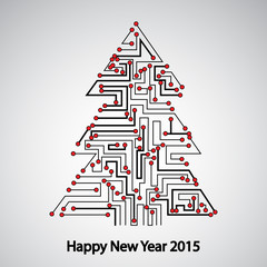 Circuit board, Tree for the new year