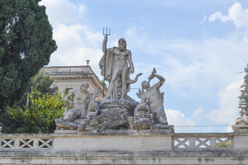Fototapeta na wymiar Fontana del Nettuno