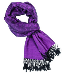 Paisley pattern cashmere scarf