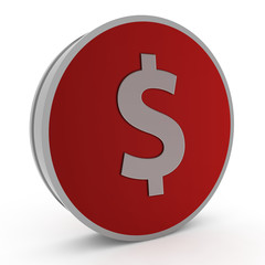 money circular icon on white background