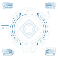 Obraz premium Futuristic graphic user interface